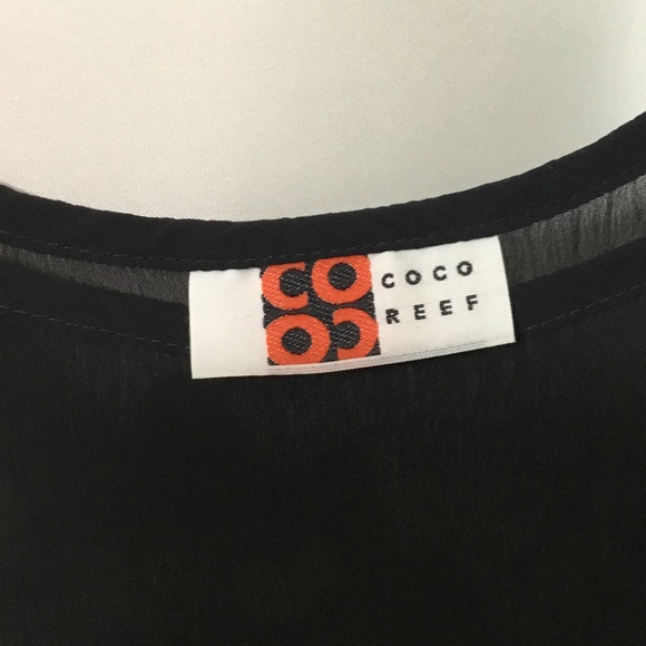 Coco Reef Women's Black Cover-Up Shoulder Tassels - Picture 3 of 5